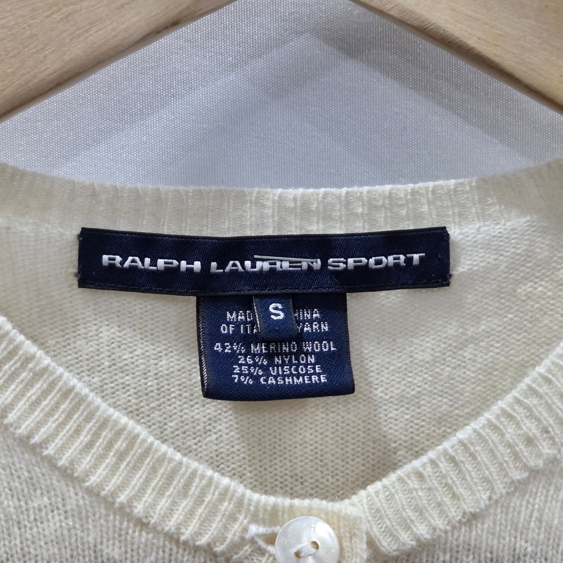 폴로랄프로렌 스포츠 우먼 캐시미어 블랜드 니트 가디건 S  상품이미지3