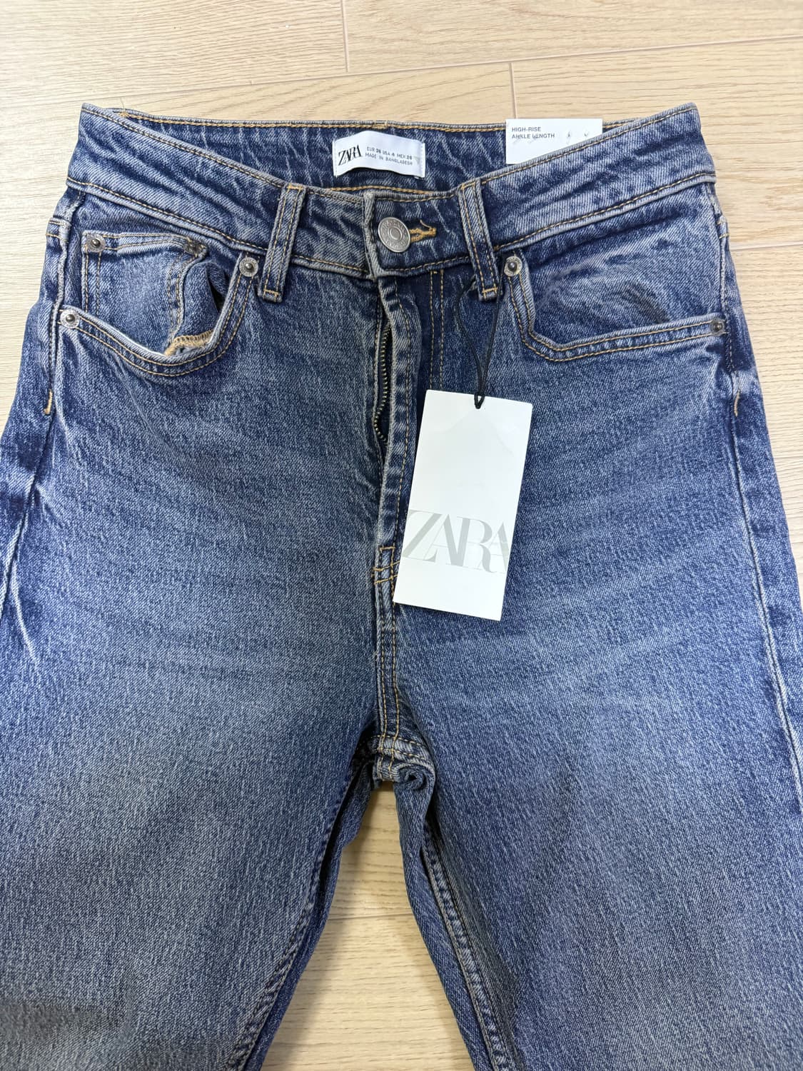 ZARA 자라 하이웨스트 앵클 데님 청바지 (텍있는 새상품/36사이즈) 상품이미지5