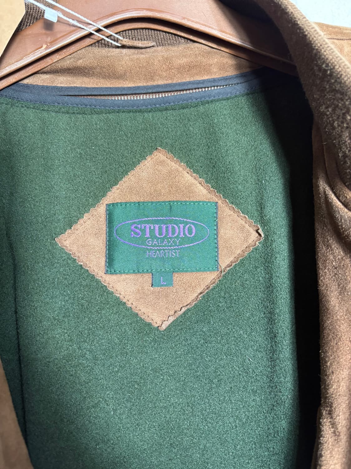 갤럭시 염소가죽 스웨이드 봄버 자켓 상품이미지5