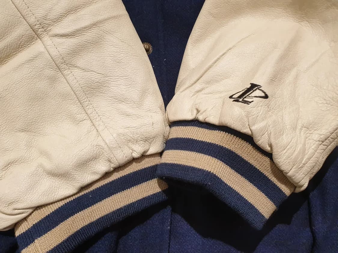 90s NHL뉴욕레인져스 레더 암 스타디움  점퍼 상품이미지5