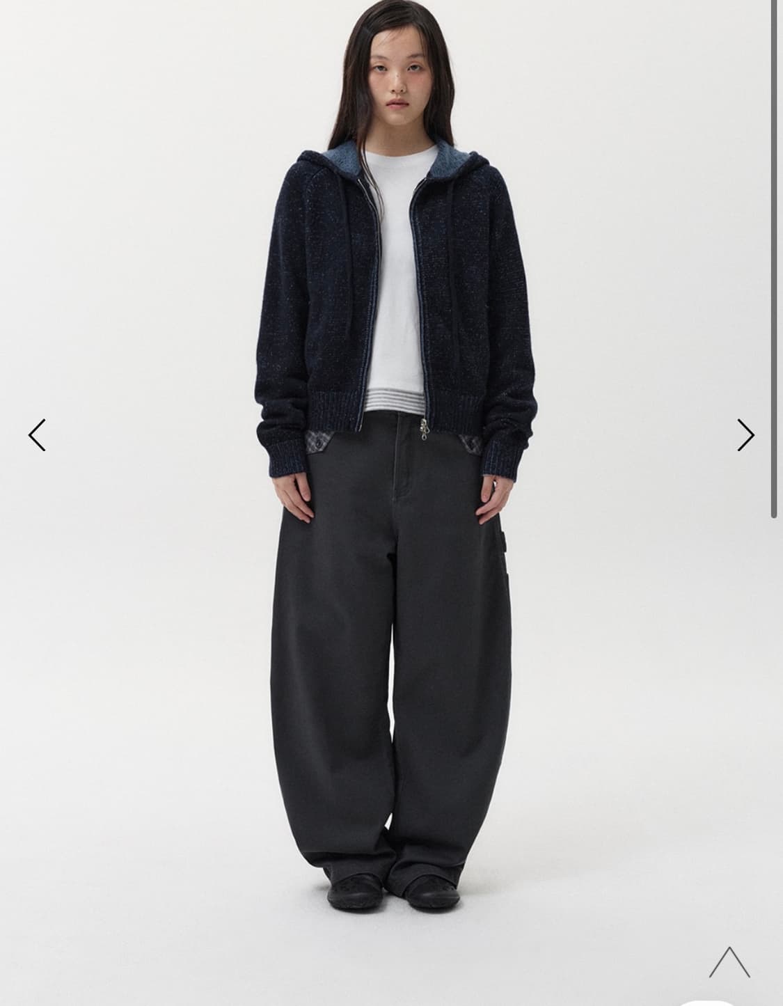 오헤시오 체크 포켓 카펜터 팬츠 차콜 상품이미지6