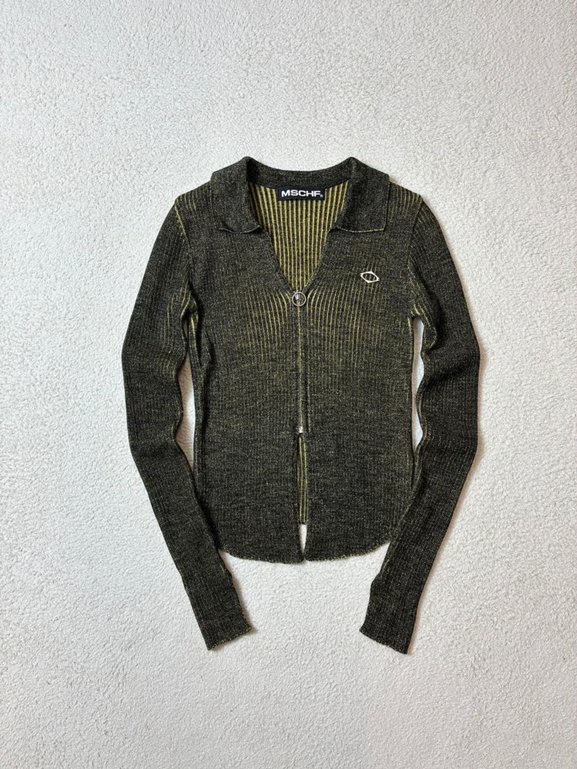 미스치프 니티드 투톤 셔츠 PN6852 상품이미지1