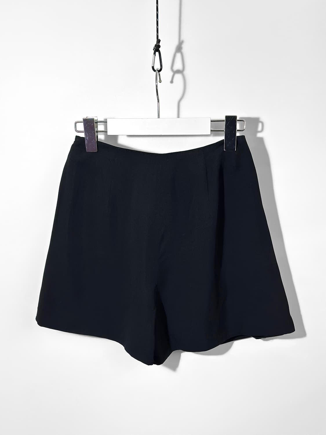 90~00s 엠포리오 아르마니 블랙 플리츠 쇼츠 상품이미지2