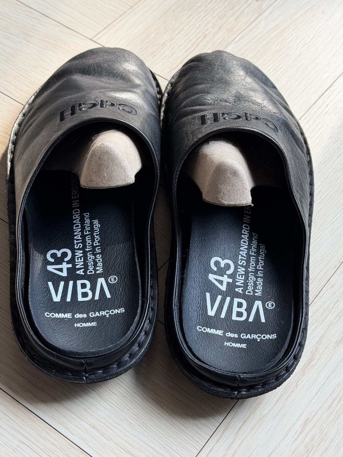 꼼데가르송 VIBA 레더 슬리퍼 뮬 상품이미지3