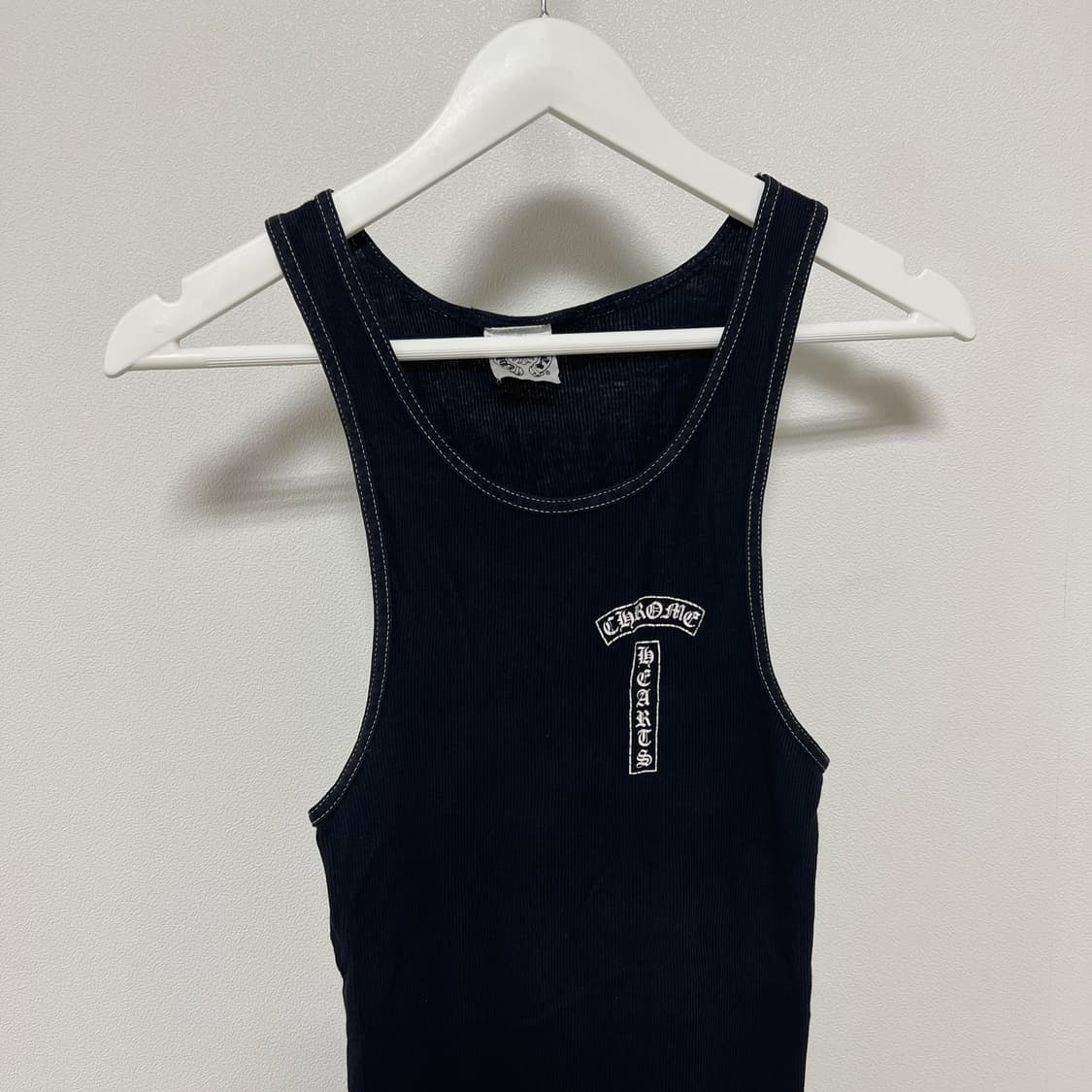 크롬하츠 퍽유 홀스슈 런던 골지 슬리브리스 나시 블랙 상품이미지7