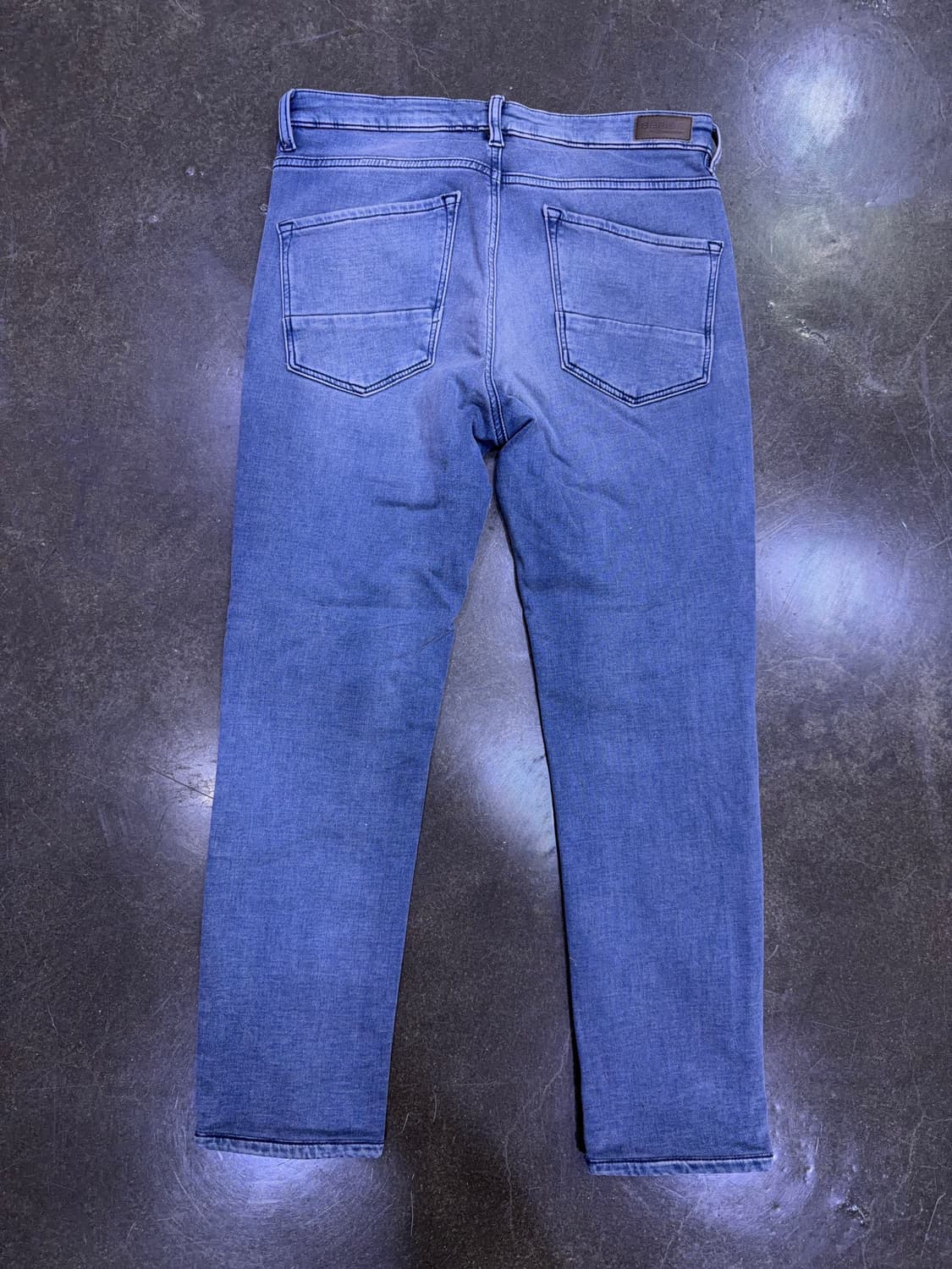 시리즈 힙스터 빈티지 주름 워싱 기모 스트레이트핏 데님팬츠 82 (32) 상품이미지2