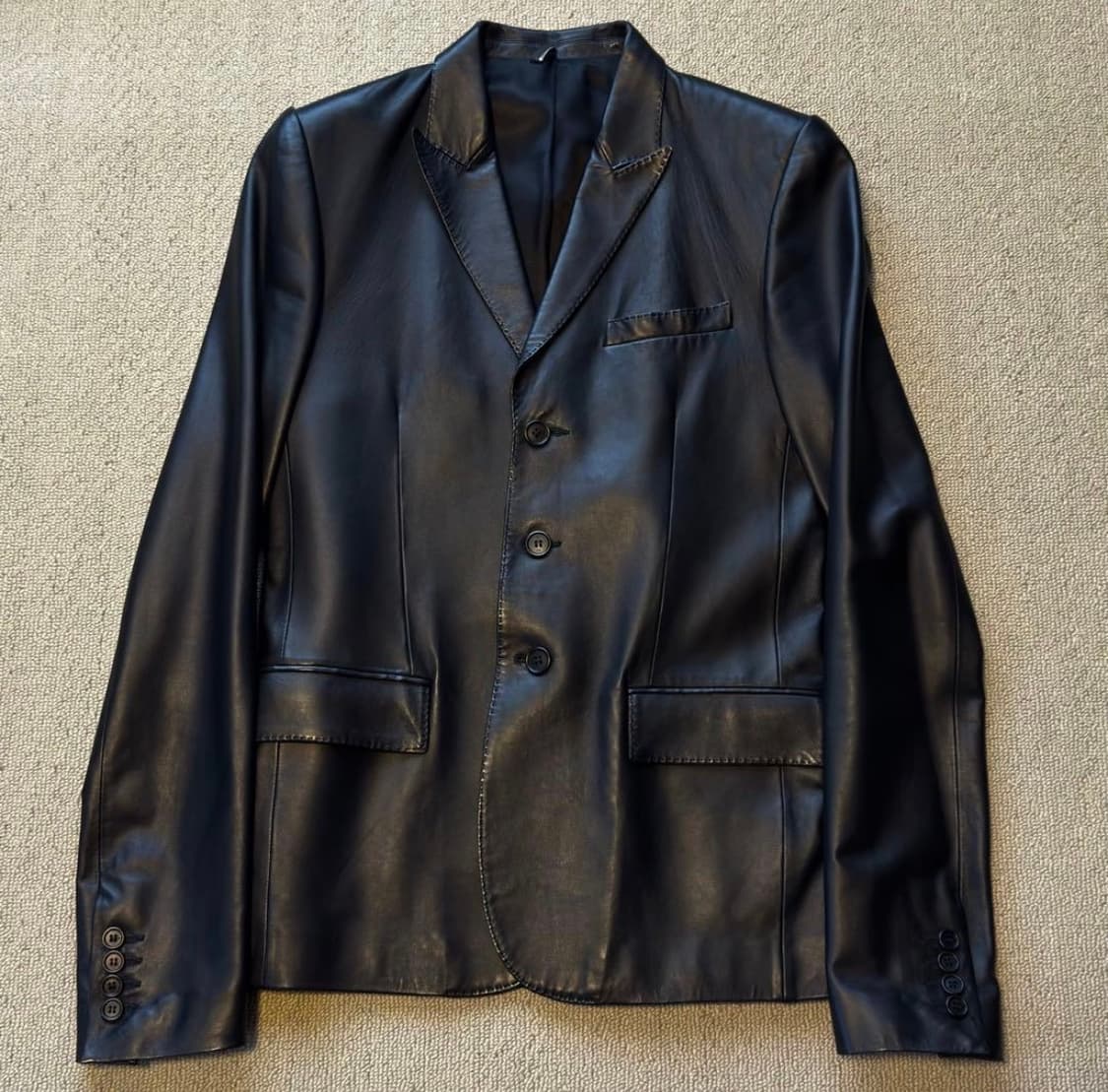 (48) 06ss 디올옴므 에디 레더 블레이저 상품이미지1