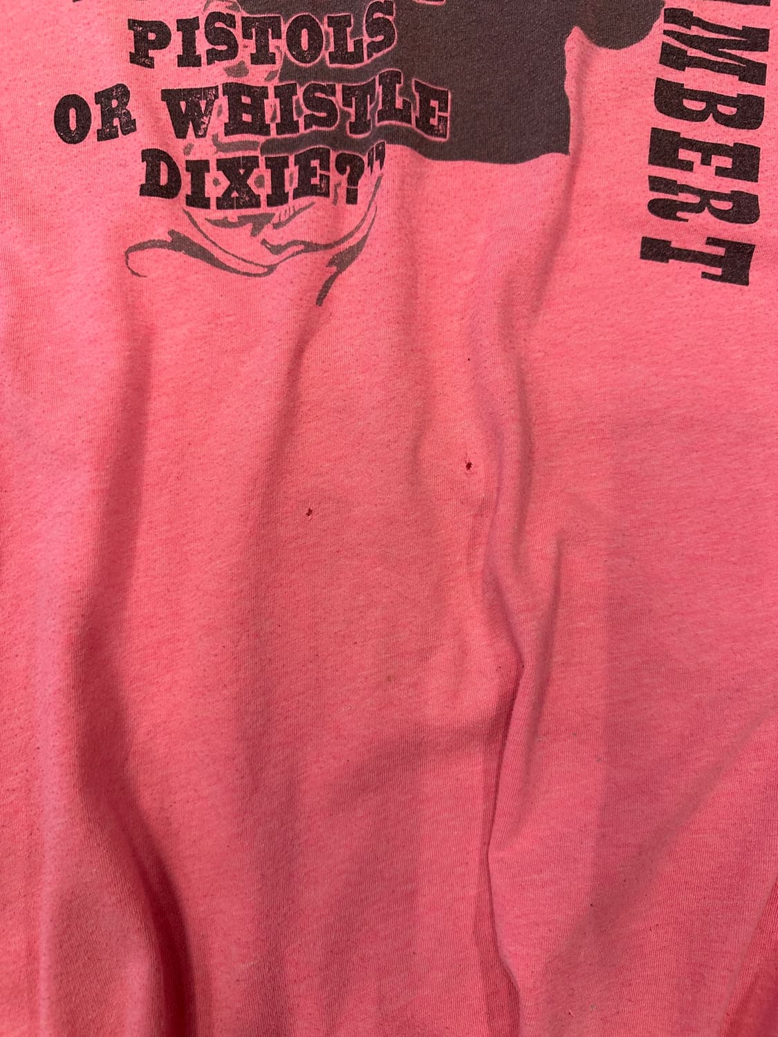 90s Made in USA 미란다 램버트 데미지드 반팔티 XXL 상품이미지4