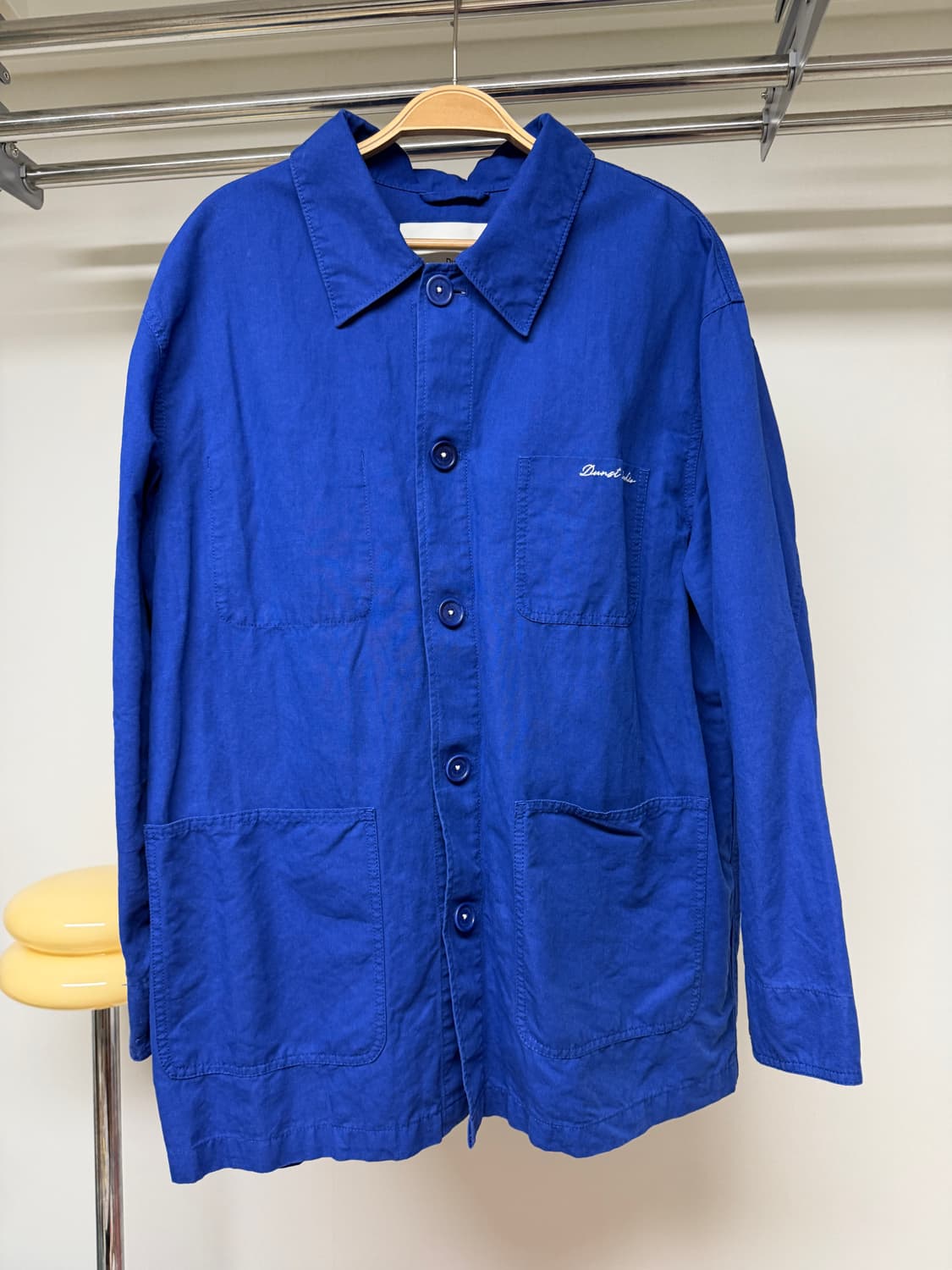 던스트 린넨 하프 자켓 블루 L 상품이미지1