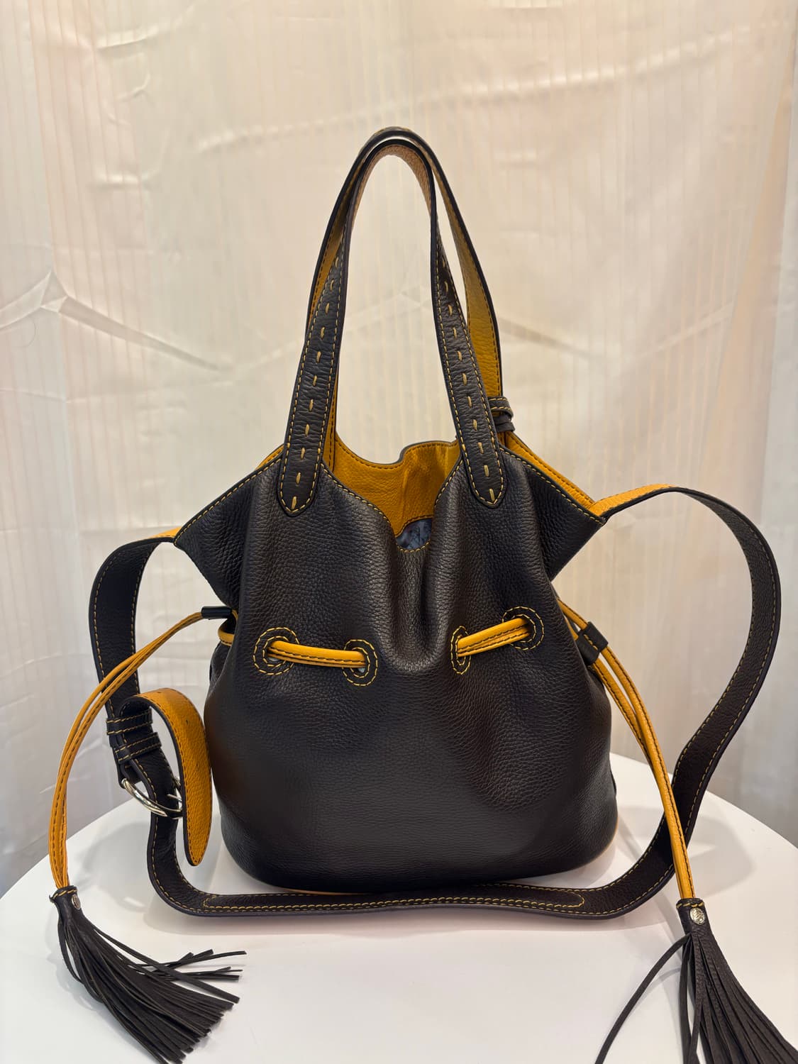 정품 란셀 복조리 숄더 크로스백     상품이미지6