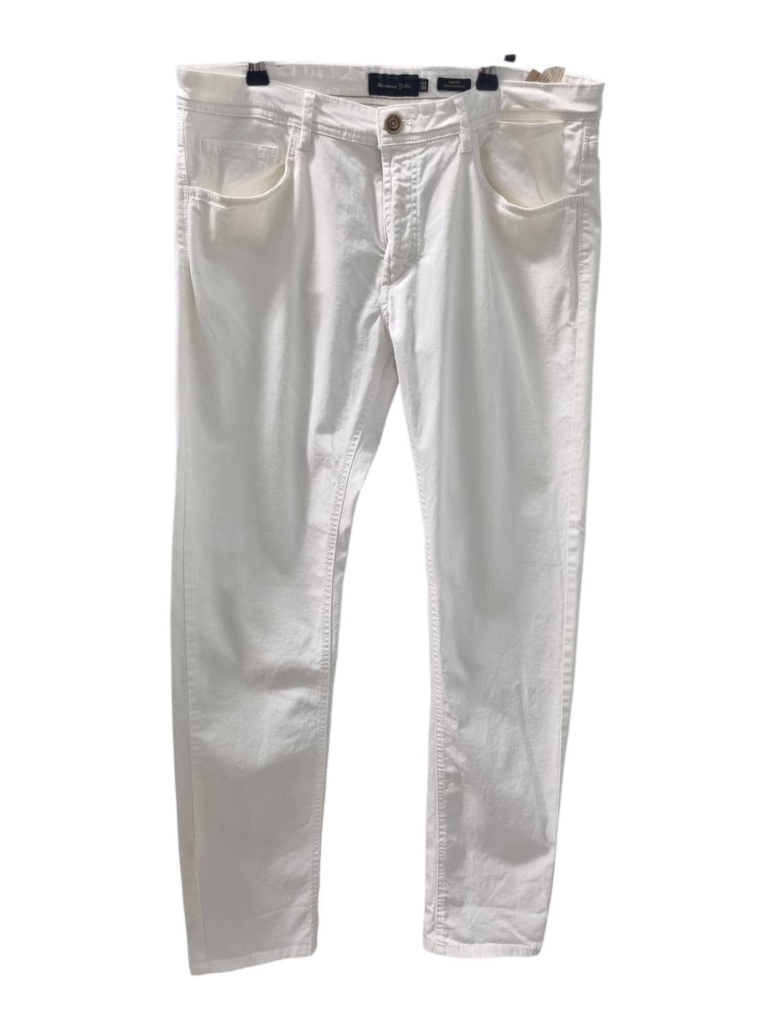 마시모두띠 남성 화이트 면바지 슬림핏 32 상품이미지1