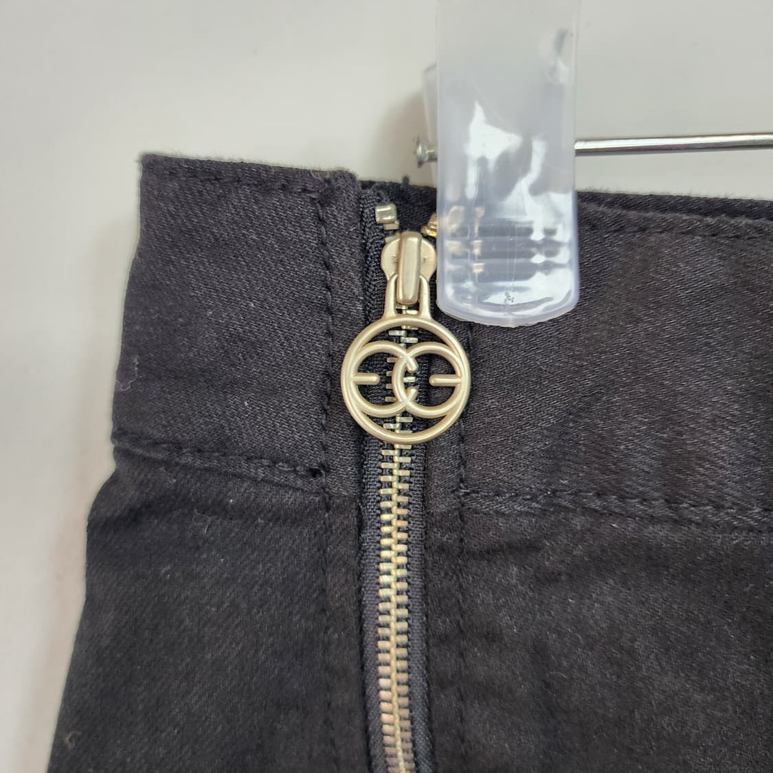 에고이스트 블랙 언발 미니 스커트 상품이미지2