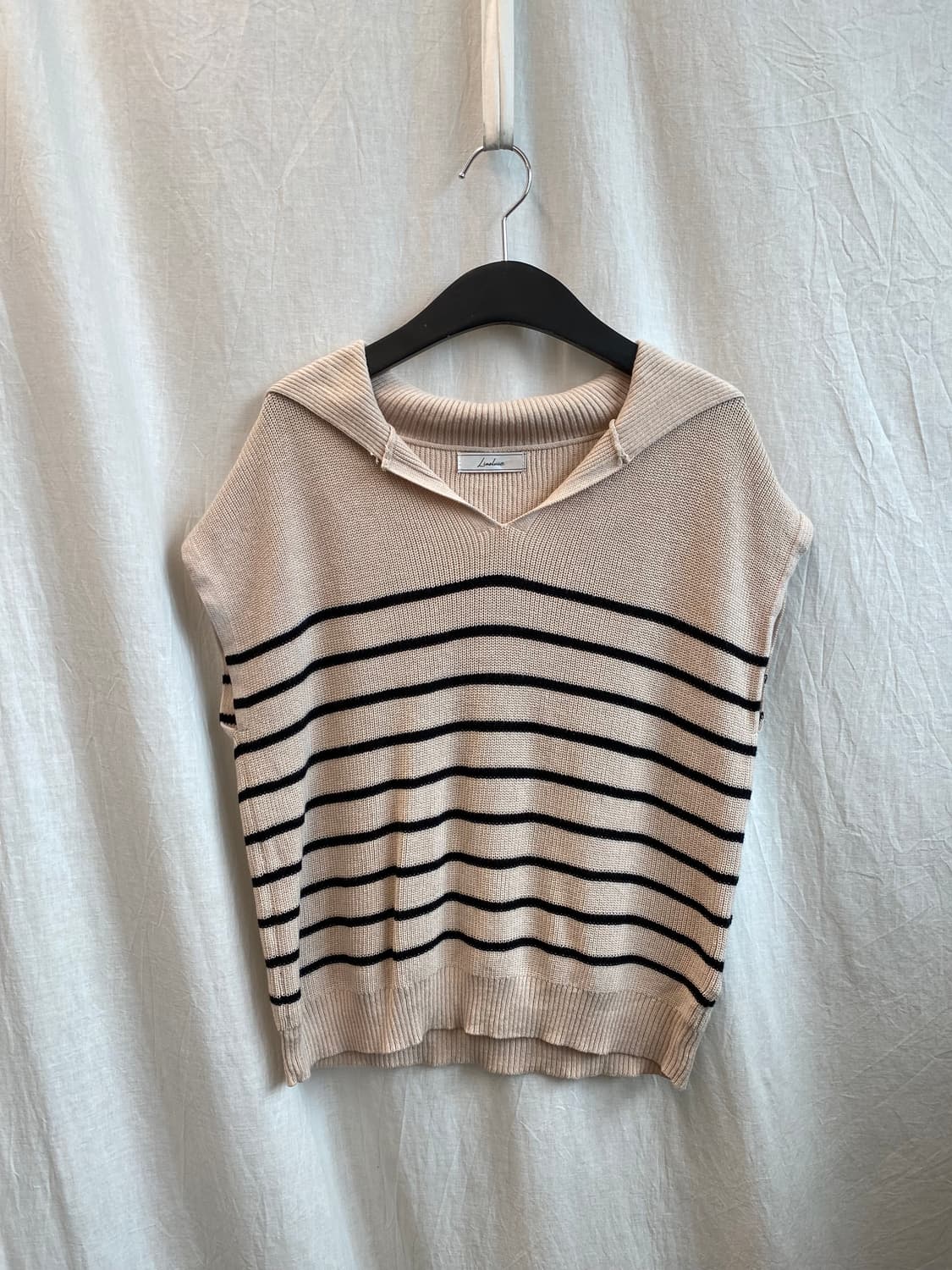 일러 스트라이프 니트베스트(M) 상품이미지3