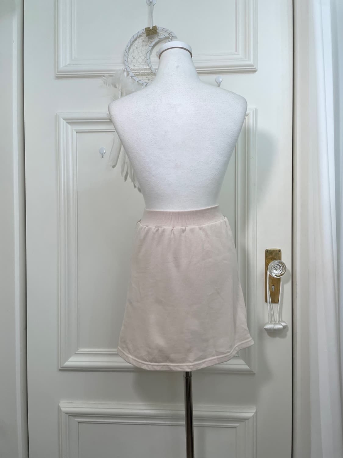 pink ivory twist knit mini skirt(size-M) 상품이미지3
