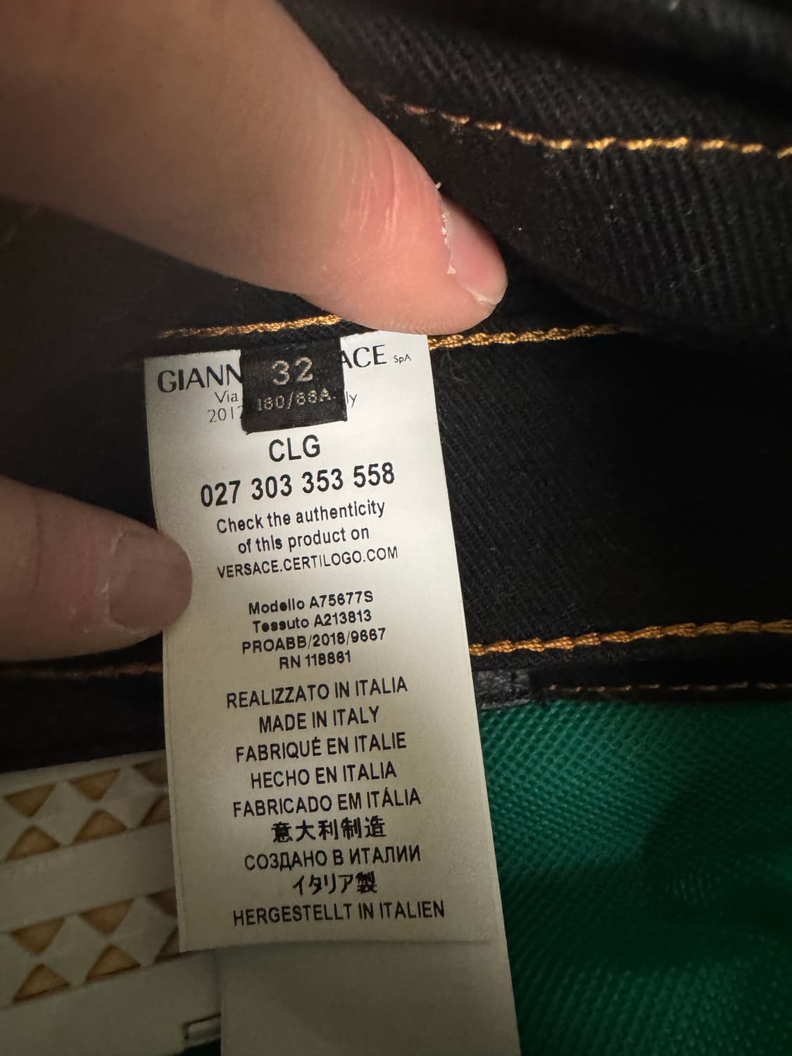 [새상품]베르사체 진청 청바지 32사이즈 상품이미지7