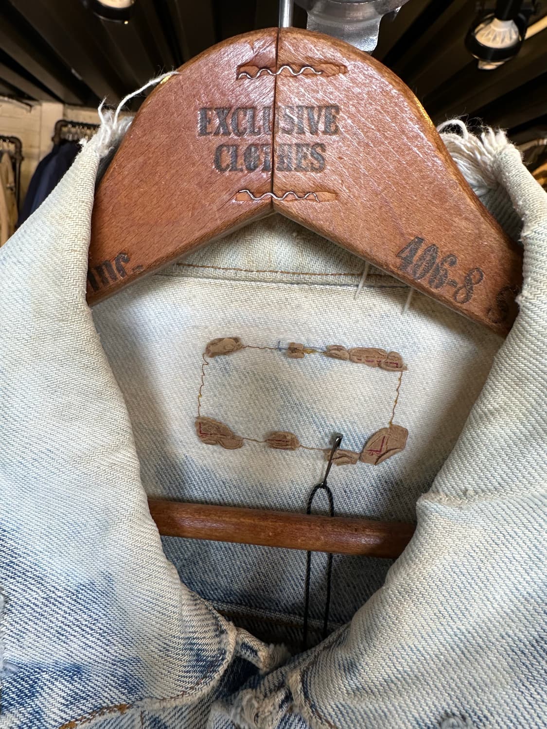 90s 리바이스 디트로이트 데미지 데님 트러커 자켓 made in usa 상품이미지8