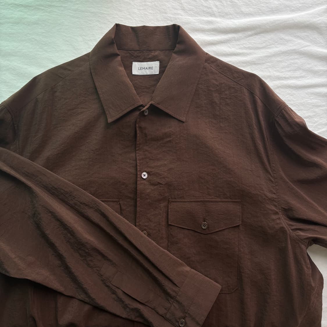 [50] 르메르 드라이실크 셔츠 브라운 상품이미지3