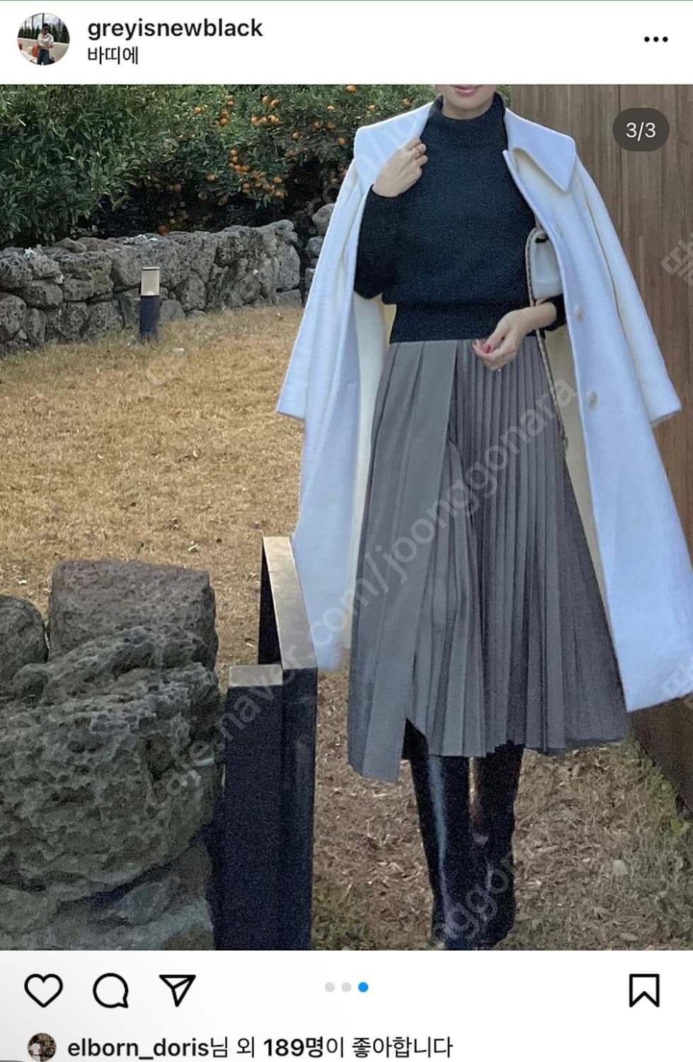 비그레이 플리츠 스커트 상품이미지2