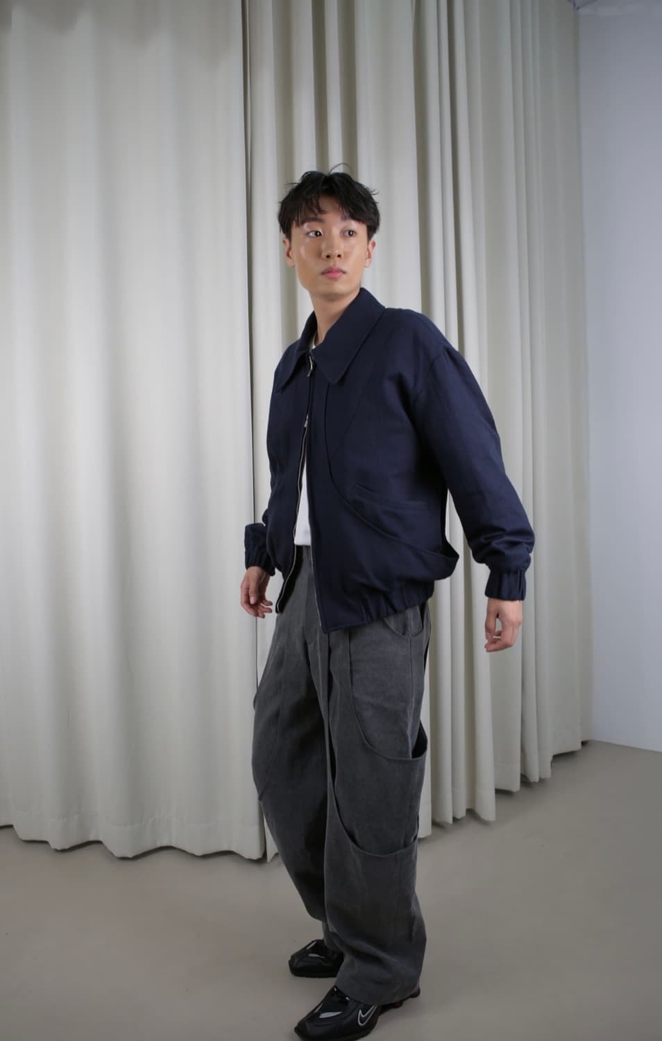 HONO 호노 네이비 블루종 자켓 상품이미지1