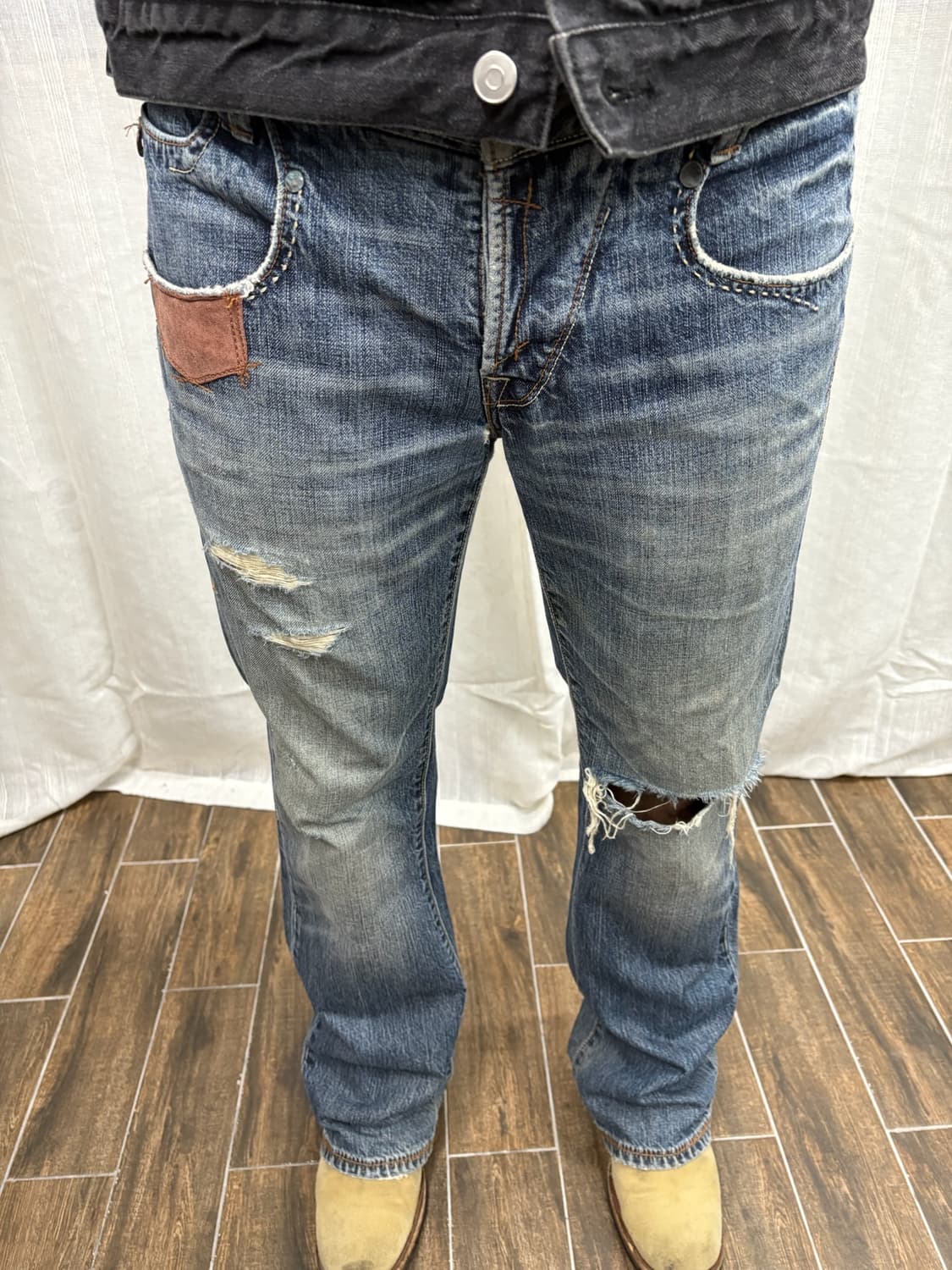 리바이스 copper 빈티지 워싱 웨스턴 부츠컷 데님 팬츠 상품이미지1