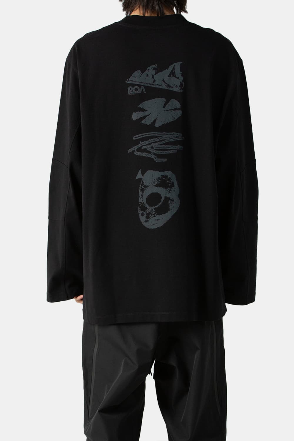 ROA LONG SLEEVE GRAPHIC BLACK (L) 상품이미지4