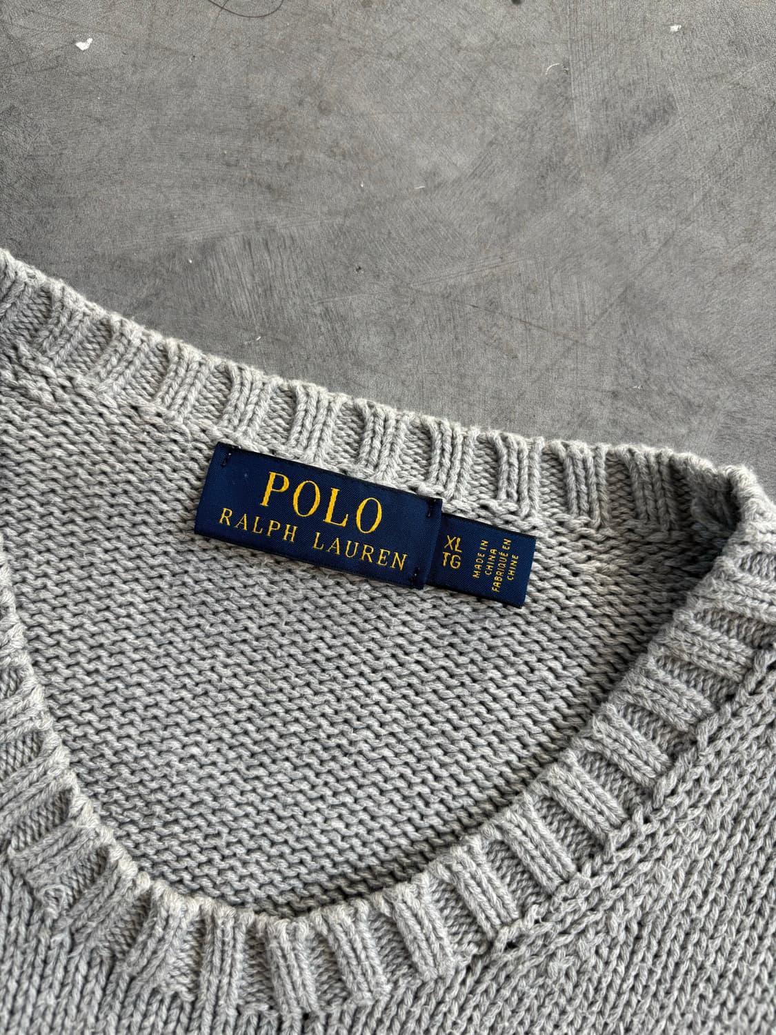 폴로랄프로렌 신형라벨 그레이 라운드넥 니트 상품이미지4