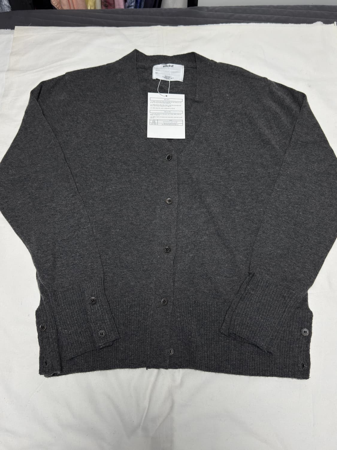 블루썬플라워 / 블룸 램스 울 가디건 (그레이) / L 상품이미지2