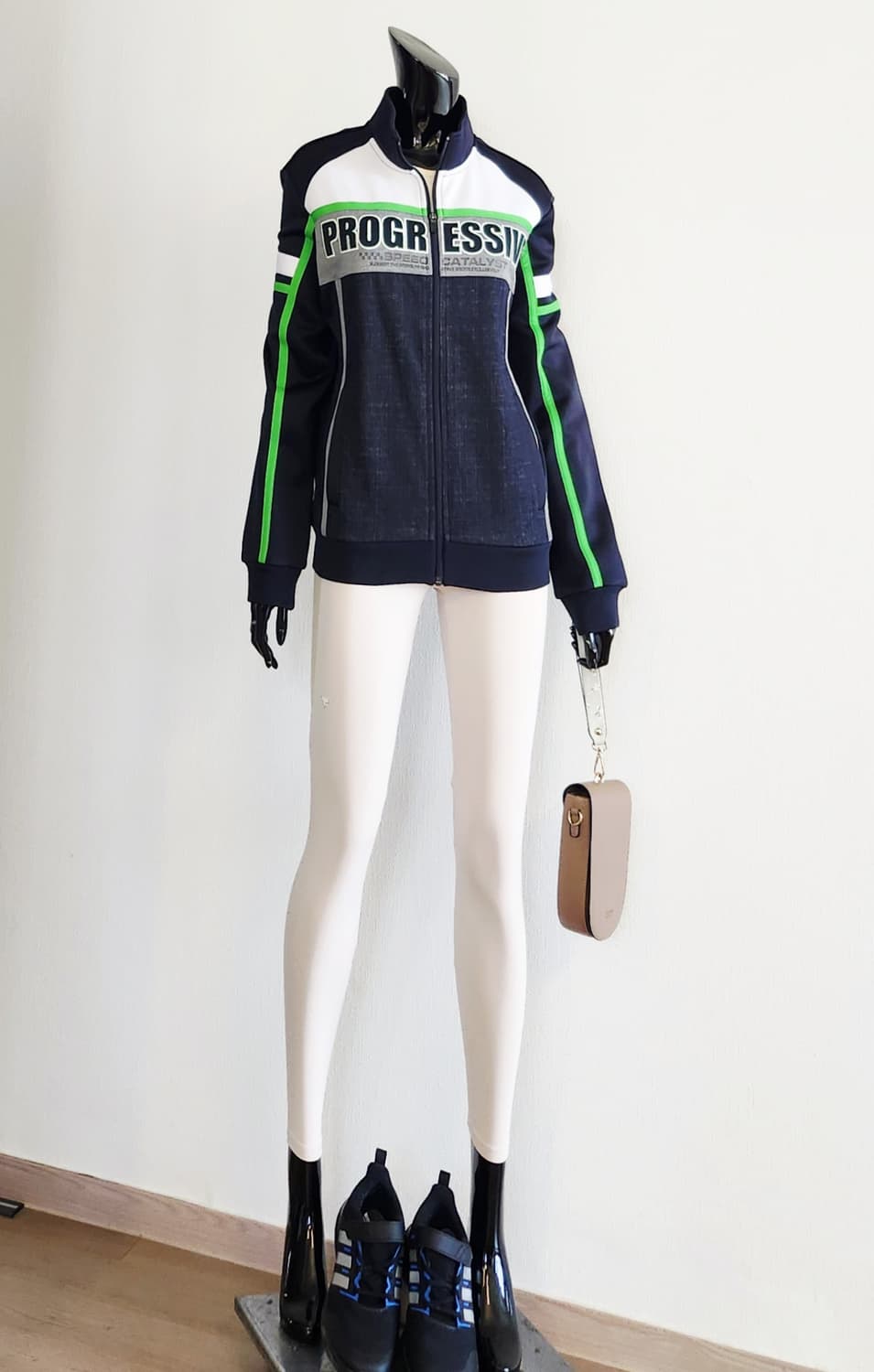 데님져지 레이싱짚업 자켓  상품이미지2