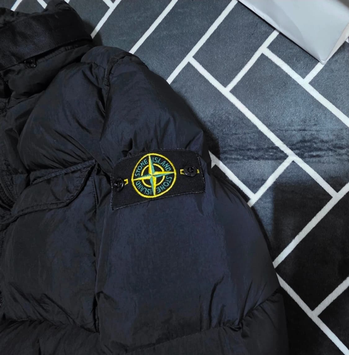 스톤아일랜드 가먼트다이 크링클랩스 패딩 상품이미지3