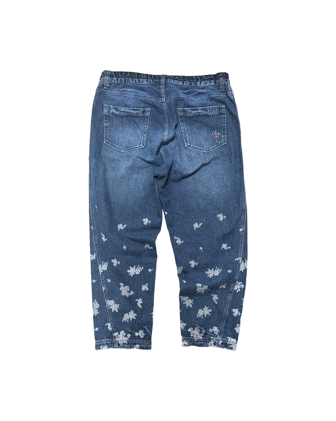 빈티지 플라워 패턴 데님 팬츠 상품이미지5