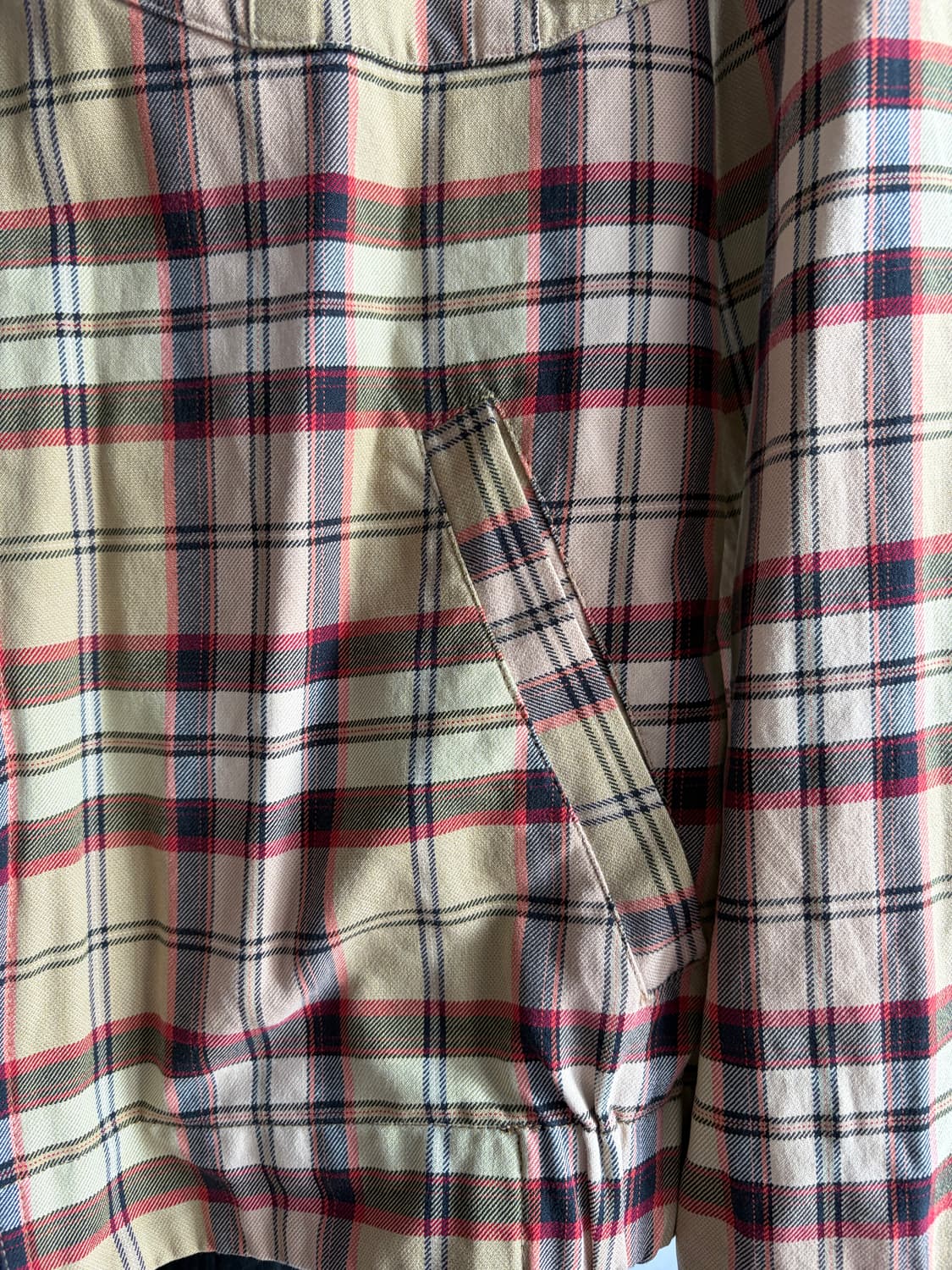 체크 패턴 빈티지 집업 자켓 상품이미지6