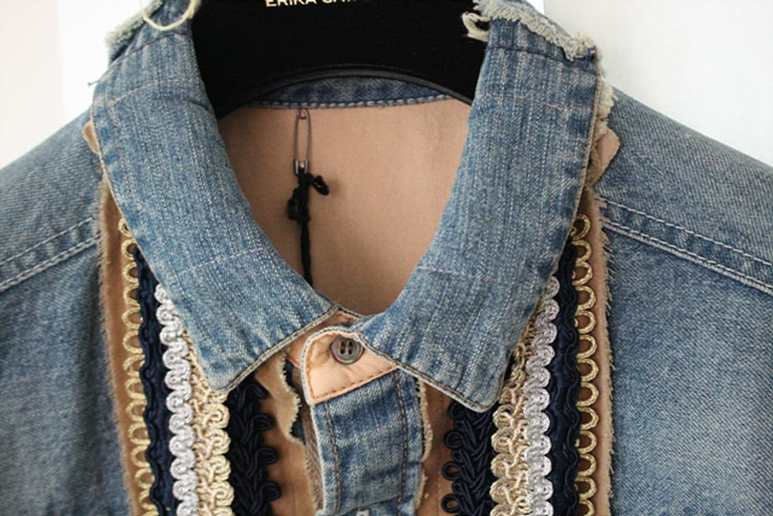 Sacai 사카이 청남방 진셔츠 새제품 상품이미지2