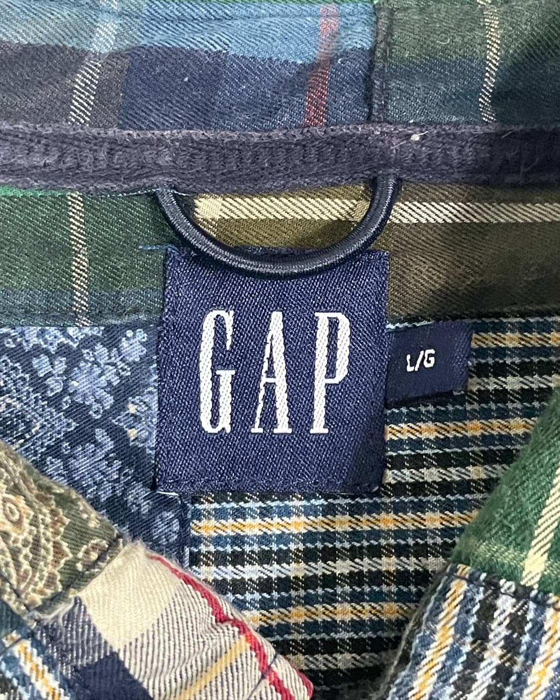 90s Gap 올드갭 패치워크 반팔셔츠 (105-108 상품이미지4