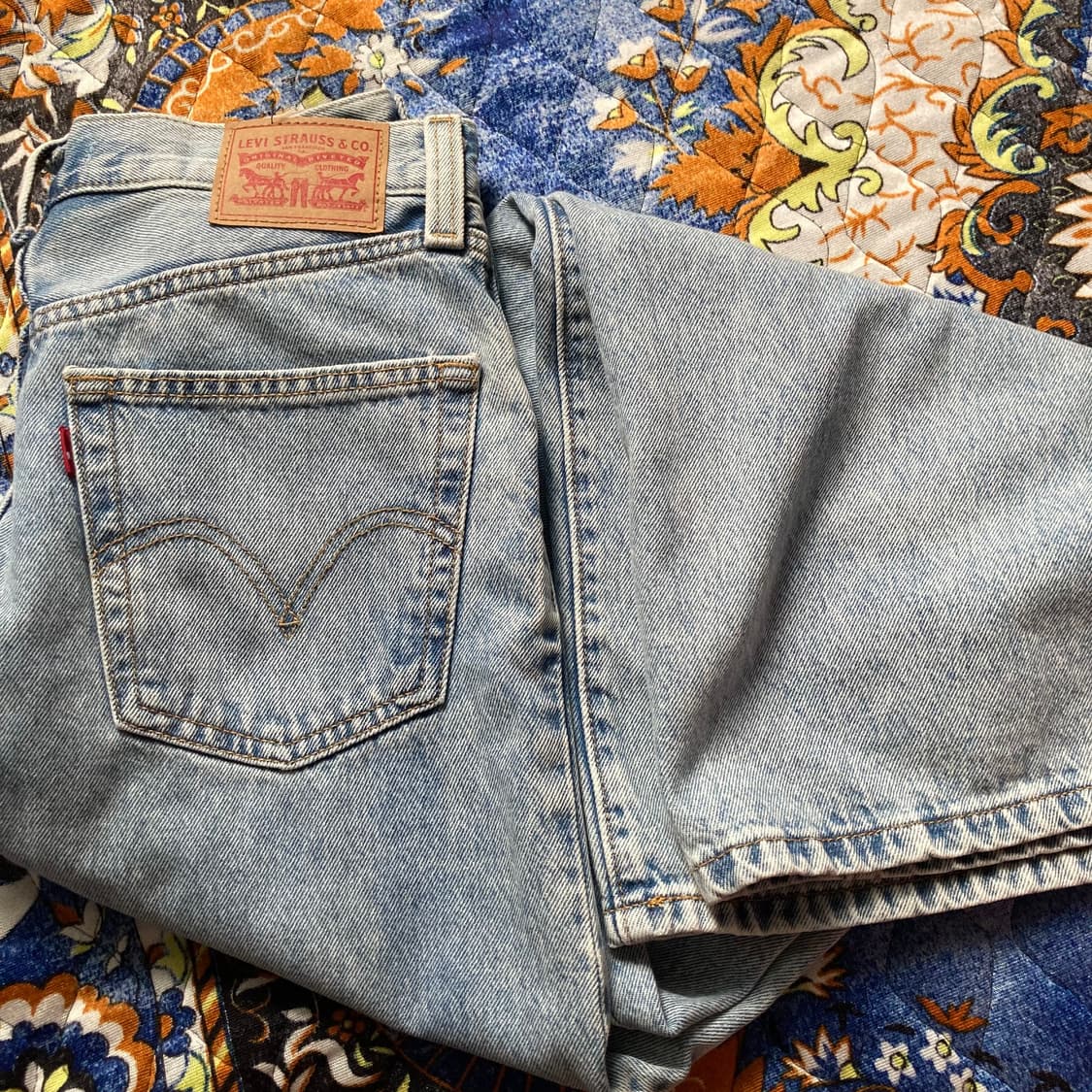 Levis 리바이스 연청 와이드레그 A59290001 데님 팬츠 청바지  상품이미지4