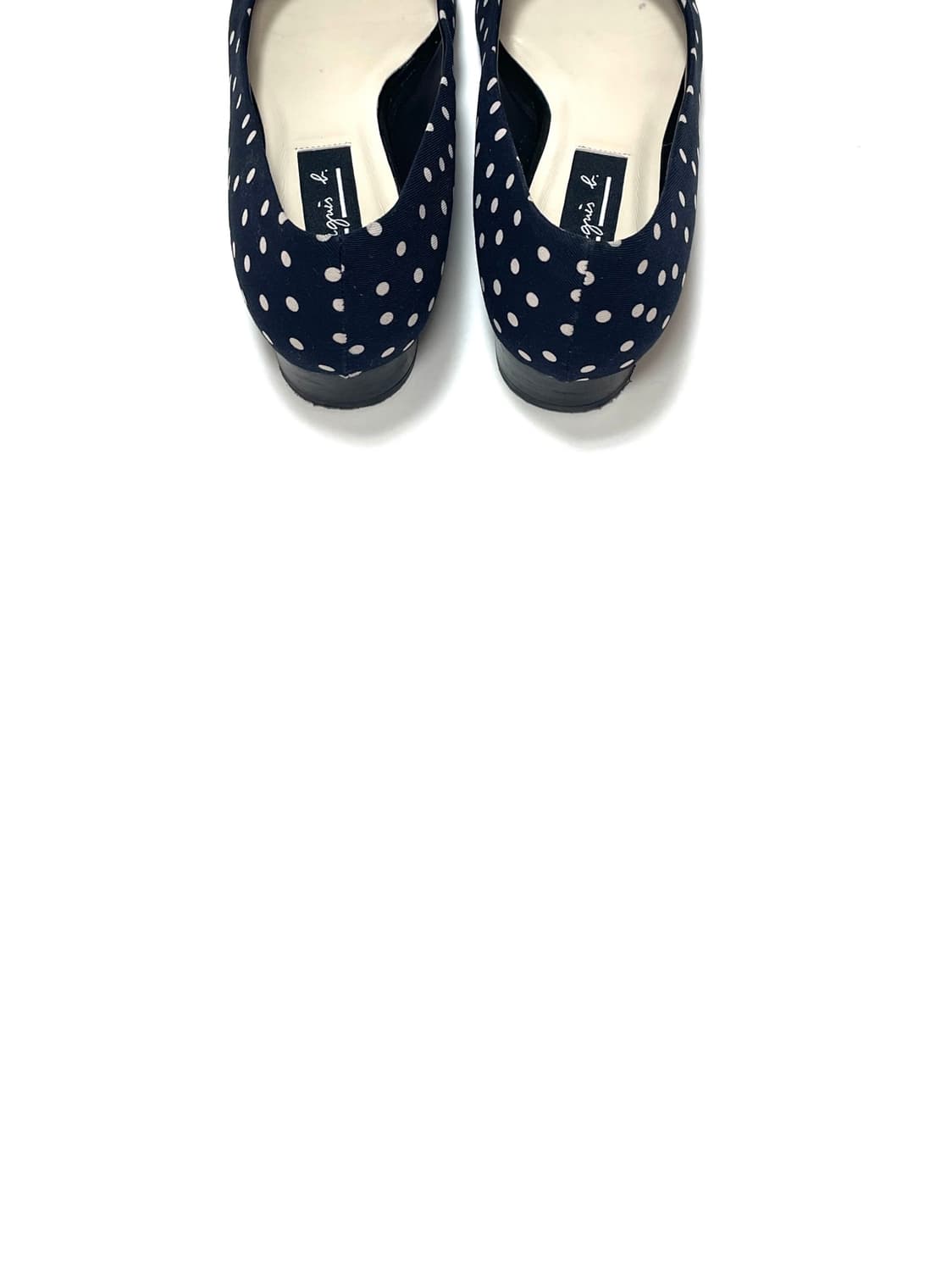 agnes b. polka dots navy pumps 상품이미지3