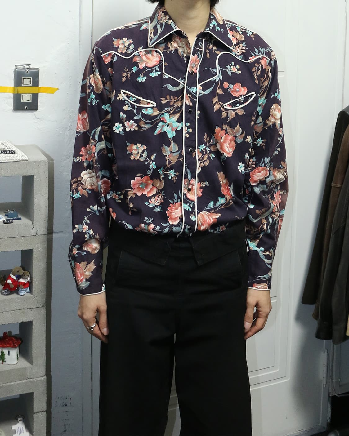 80s USA Tem Tex 웨스턴 셔츠  상품이미지3