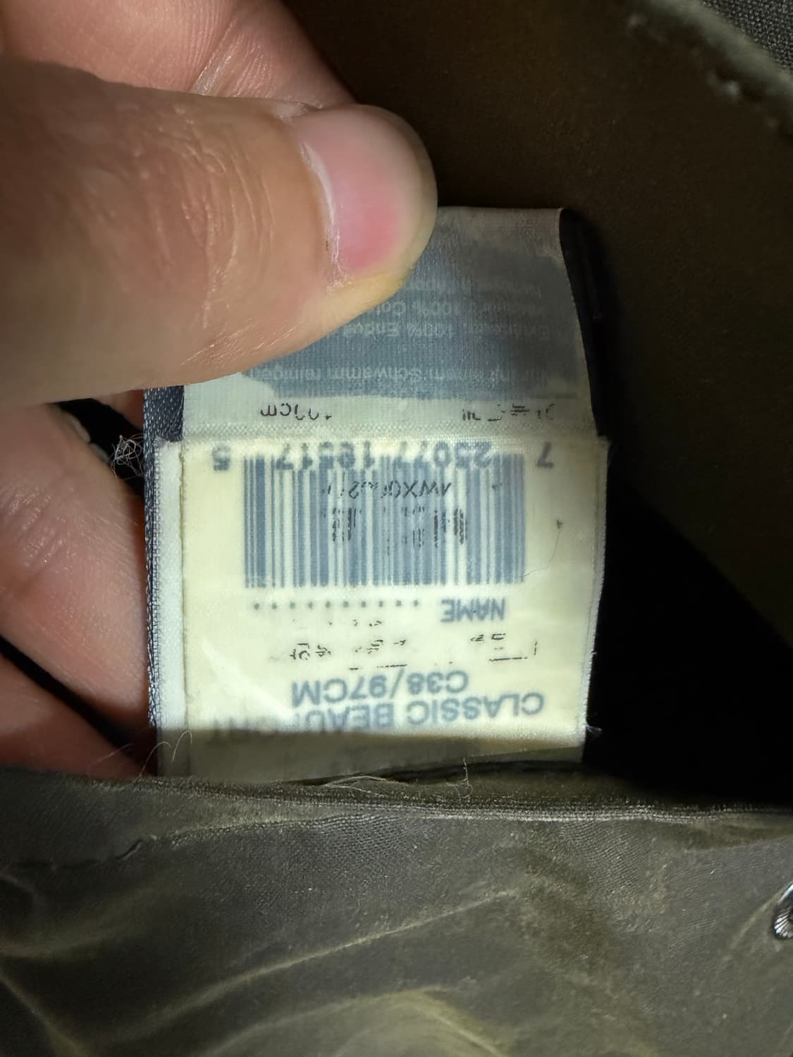 바버 왁스 자켓 클래식 뷰포트 올리브 (C38 사이즈) 상품이미지4