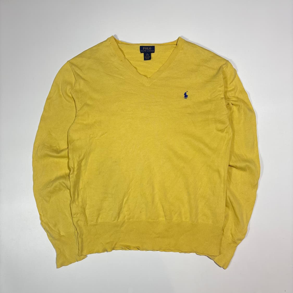 폴로랄프로렌 옐로우 브이넥 니트 상품이미지1