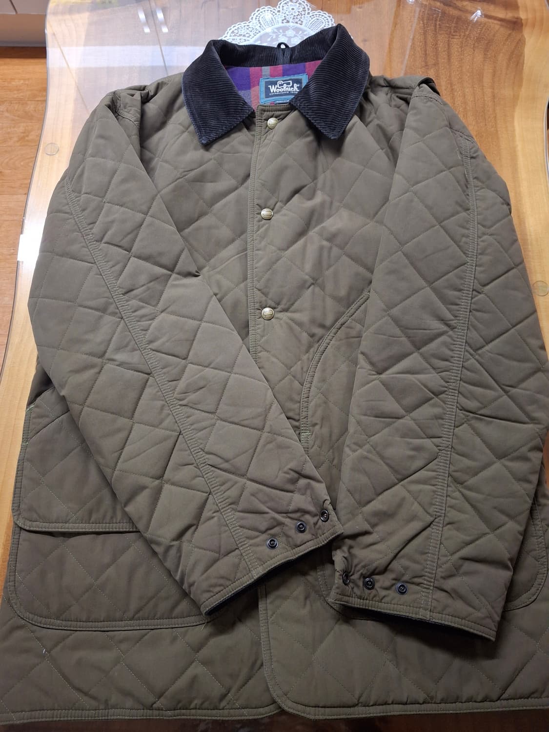 울리치 퀼팅 헌팅 자켓 M 사이즈 판매합니다! 상품이미지1