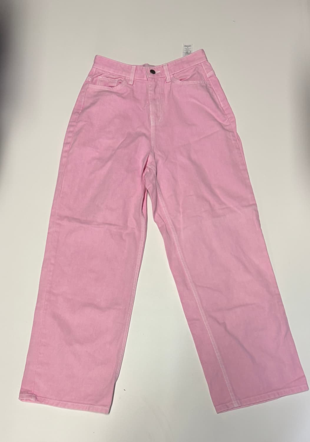 여성 로라로라 22년도 핑크 데님팬츠 27.5인치 상품이미지1