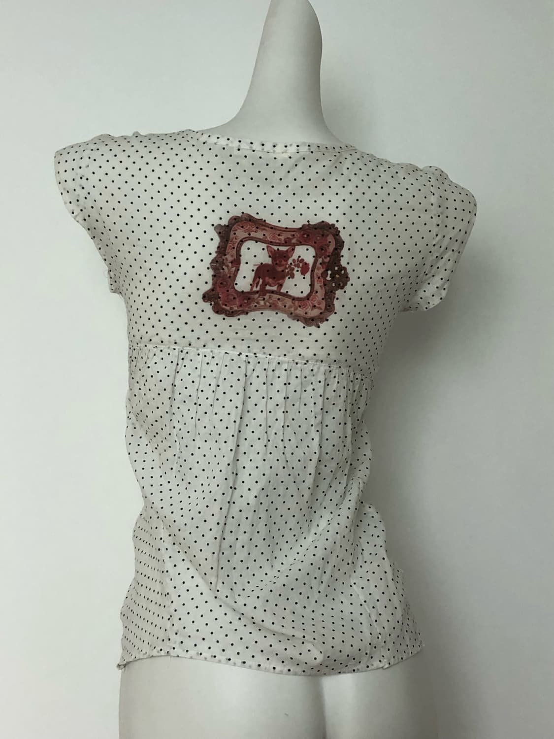 Rose dot ruffle top 상품이미지5