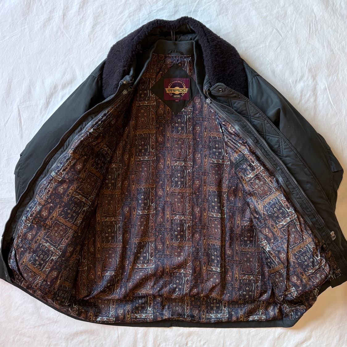 [105-108] 90s RAPIDO 올리브드랩 구스 다운 필드 파카 상품이미지7