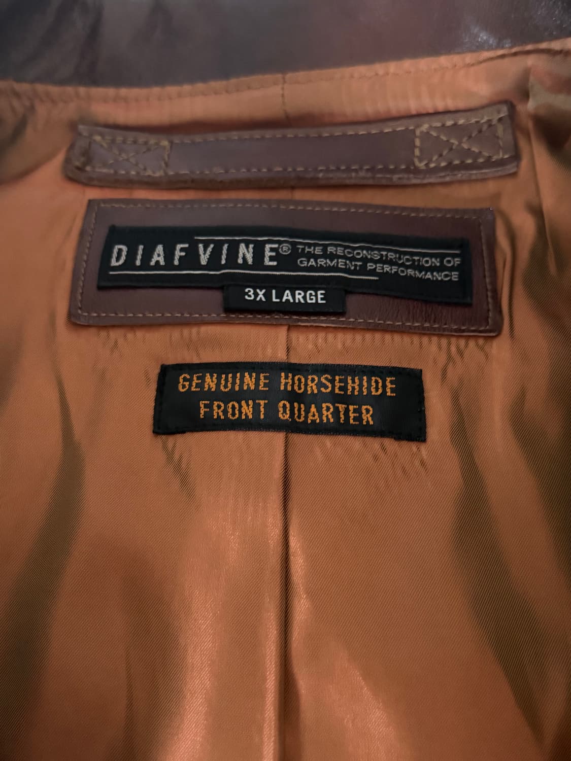 디아프바인 a2 말가죽 자켓 3xl 상품이미지2