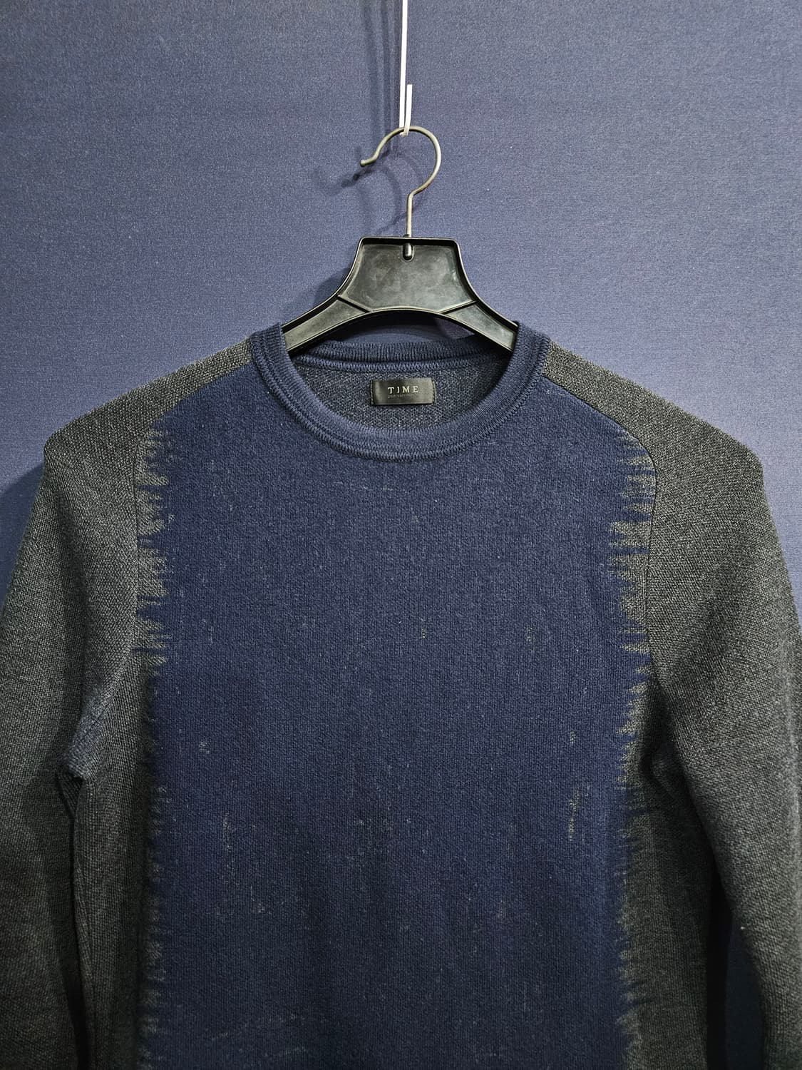 타임옴므 다크그레이컬러 남성 슬림핏 95 니트  상품이미지7