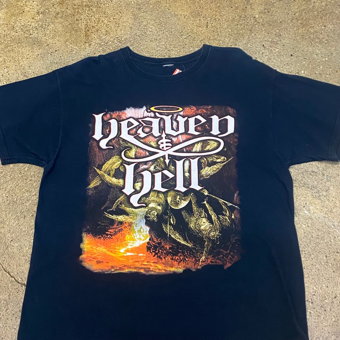 미국 빈티지 엘리스 쿠퍼 헤븐헬 프린팅 티셔츠 락티셔츠 반팔티 상품이미지2