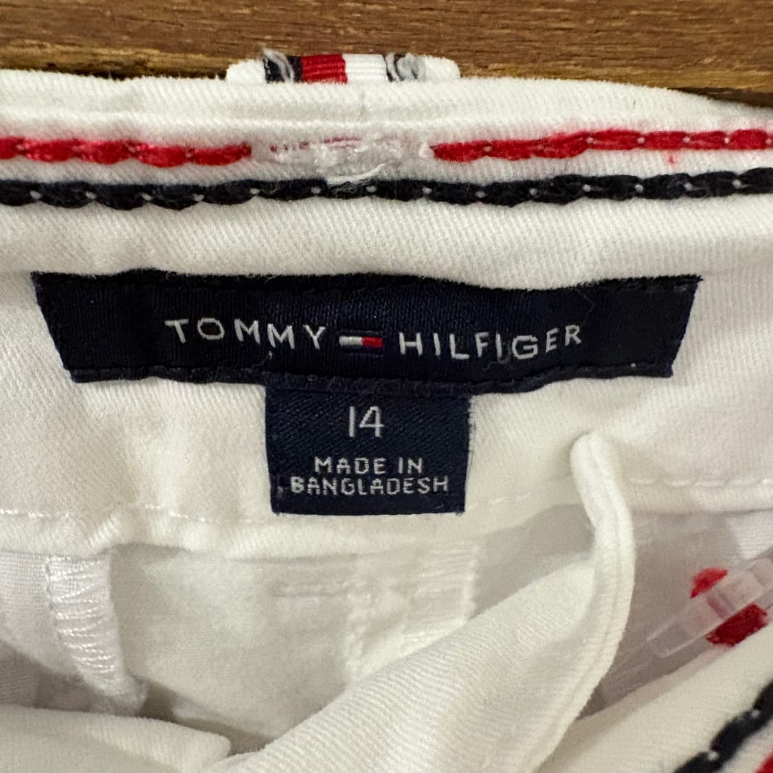 타미힐피거 흰색 바지 14사이즈 상품이미지4