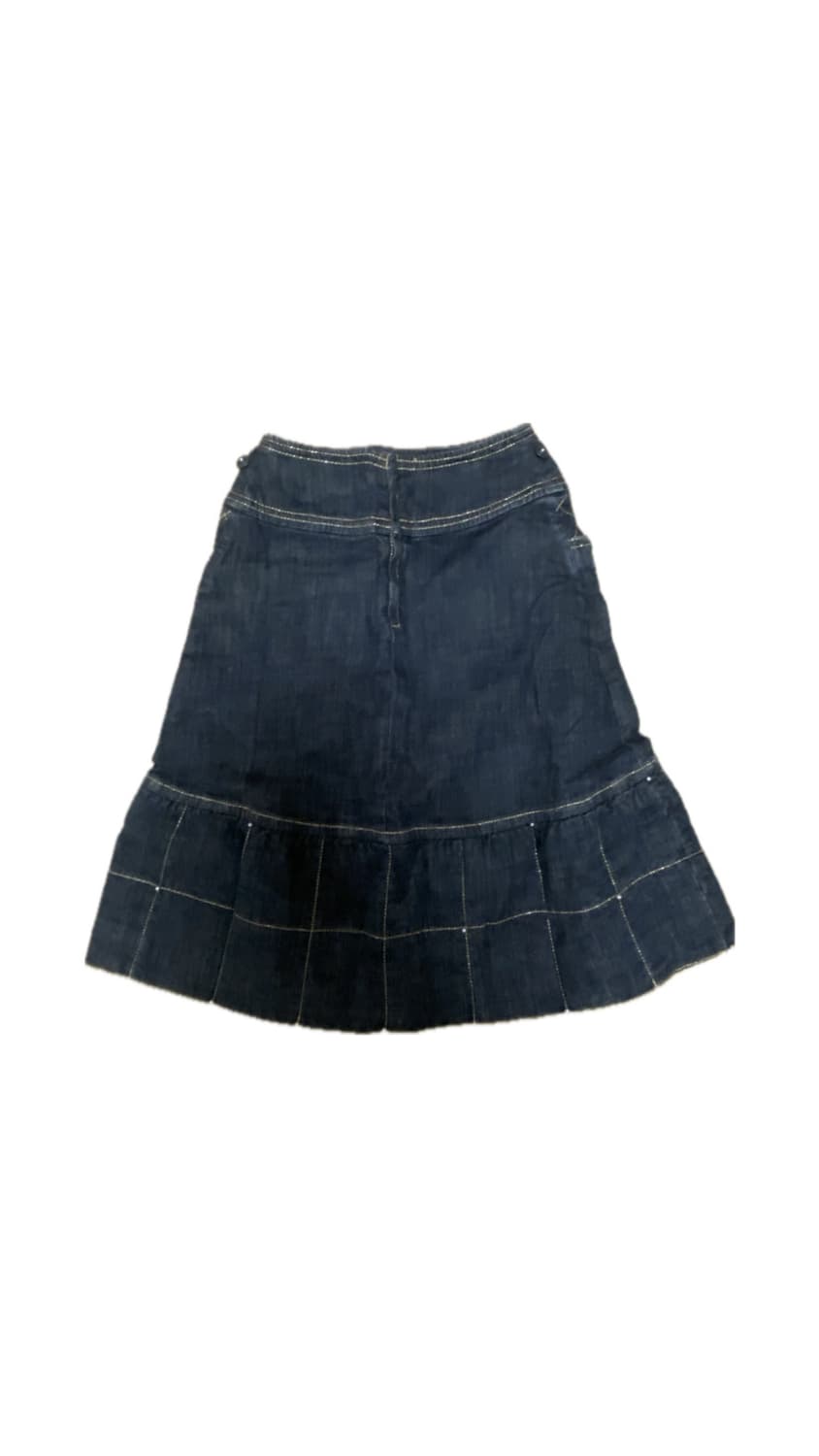 빈티지 흑청 미디 스커트 상품이미지2