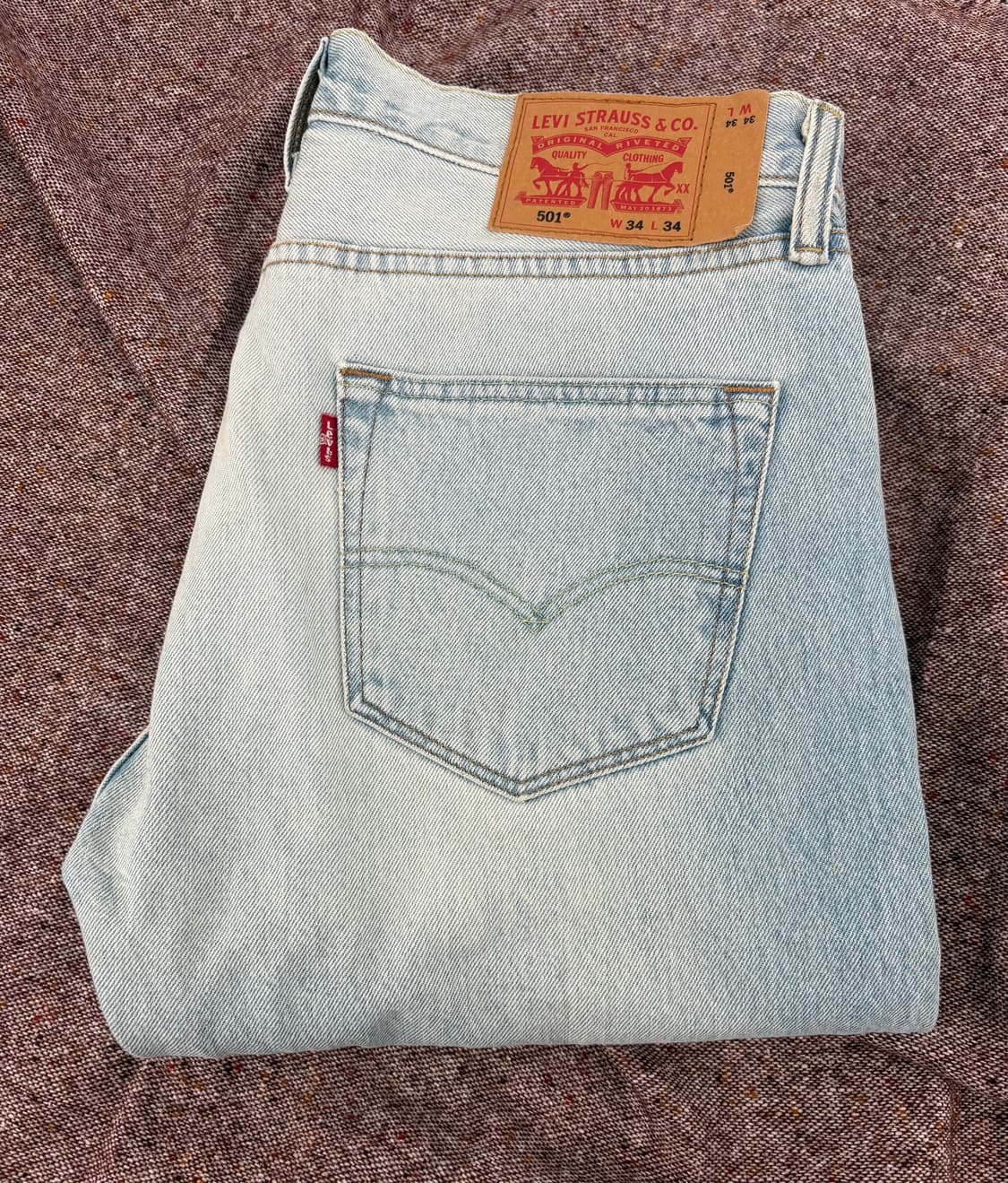 👖 Levi’s 501® 연청 데님 팬츠 (W34 / L34) 상품이미지1