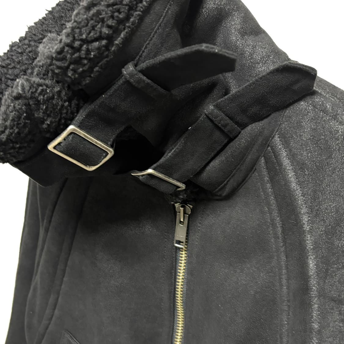 f) perverze 퍼버즈 와이드 무스탕 무톤 자켓 상품이미지2