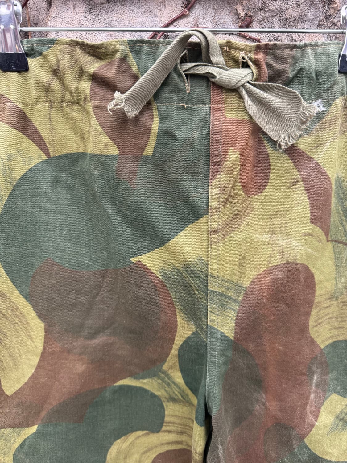 50s 벨기에군 오리지널 브러쉬스트로크 카모 팬츠 전기형 상품이미지6